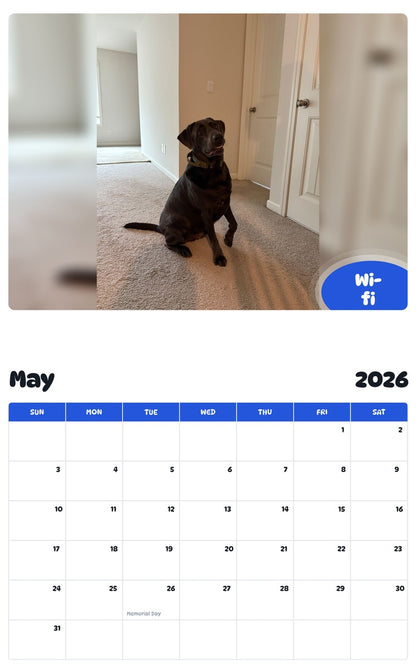 2026 - 2027 Wi-fi - Pawidols Pet Calendar