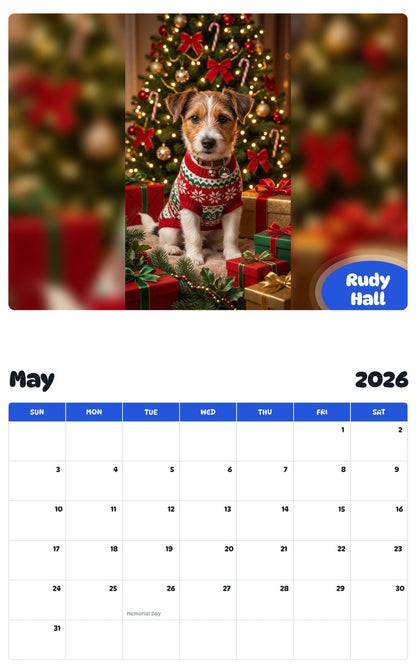 2026 - 2027 Rudy Hall - Pawidols Pet Calendar