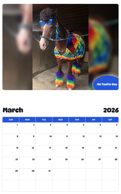 November 2025 - October 2026 MB Tsatin Bay - Pawidols Pet Calendar