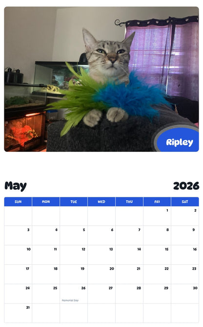 2026 - 2027 Ripley - Pawidols Pet Calendar
