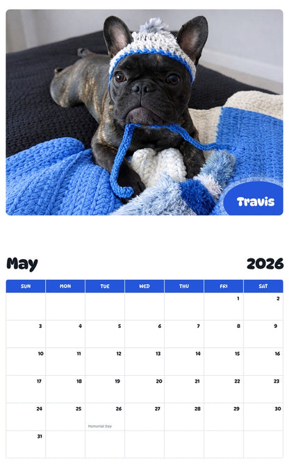 2026 - 2027 Travis - Pawidols Pet Calendar