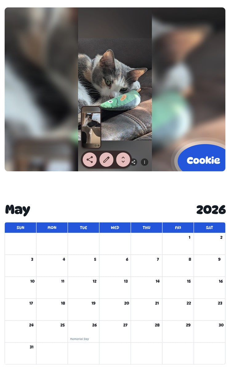 2026 - 2027 Cookie - Pawidols Pet Calendar