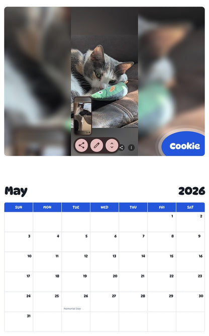 2026 - 2027 Cookie - Pawidols Pet Calendar