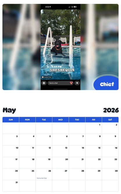 2026 - 2027 Chief - Pawidols Pet Calendar