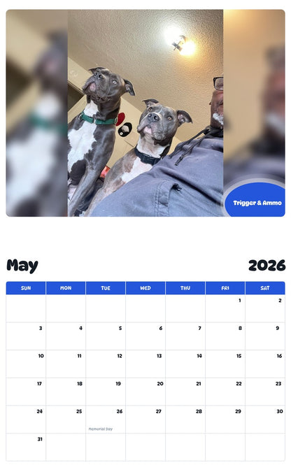 2026 - 2027 Trigger & Ammo - Pawidols Pet Calendar