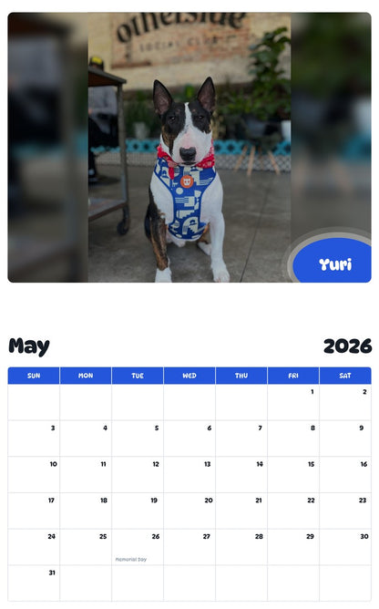 2026 - 2027 Yuri - Pawidols Pet Calendar