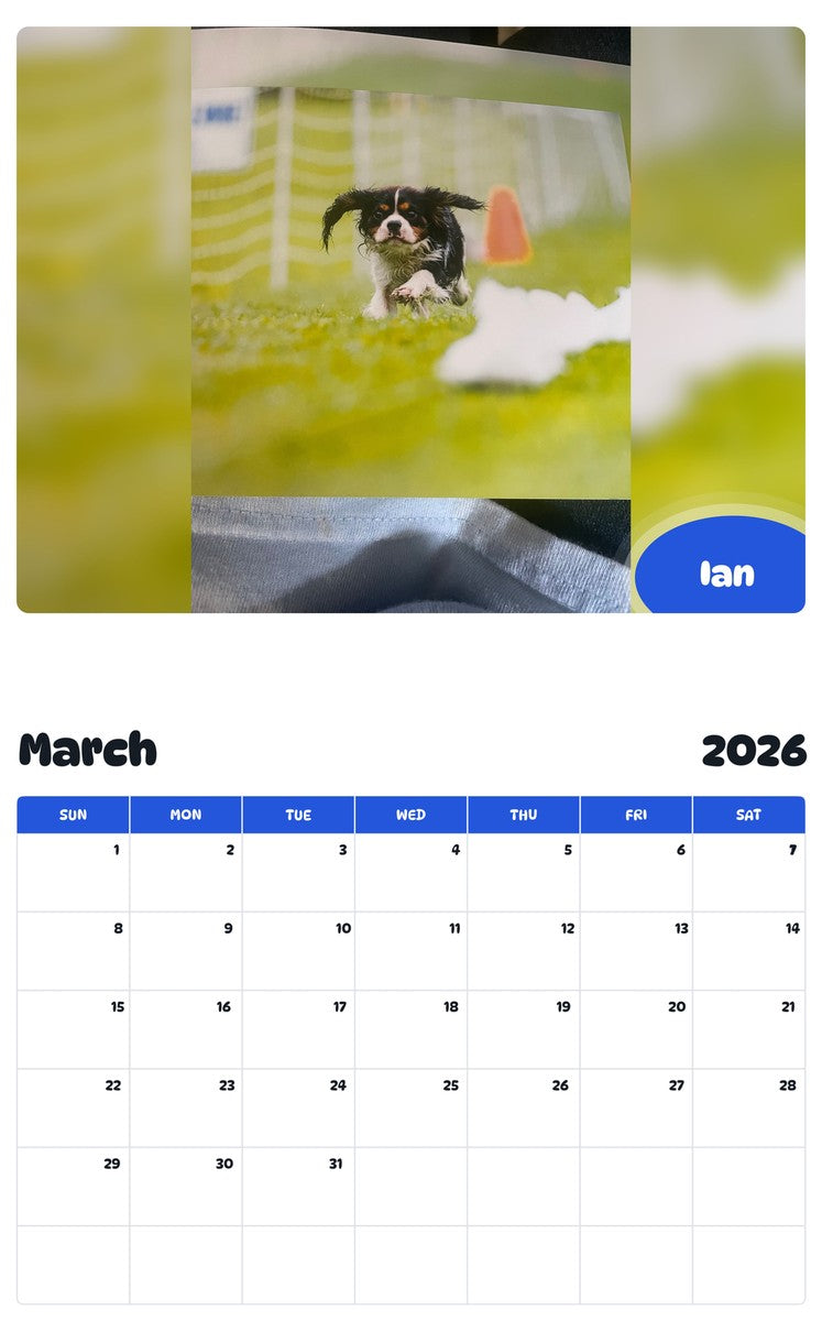 November 2025 - October 2026 Ian - Pawidols Pet Calendar