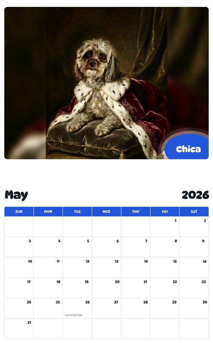 2026 - 2027 Chica - Pawidols Pet Calendar