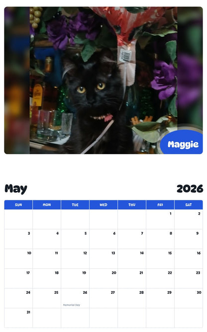 2026 - 2027 Maggie - Pawidols Pet Calendar