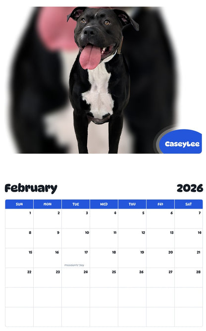 October 2025 - September 2026 CaseyLee - Pawidols Pet Calendar