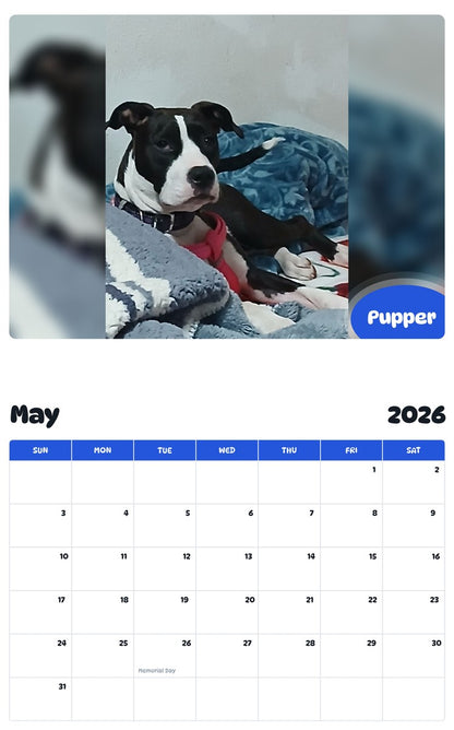 2026 - 2027 Pupper - Pawidols Pet Calendar