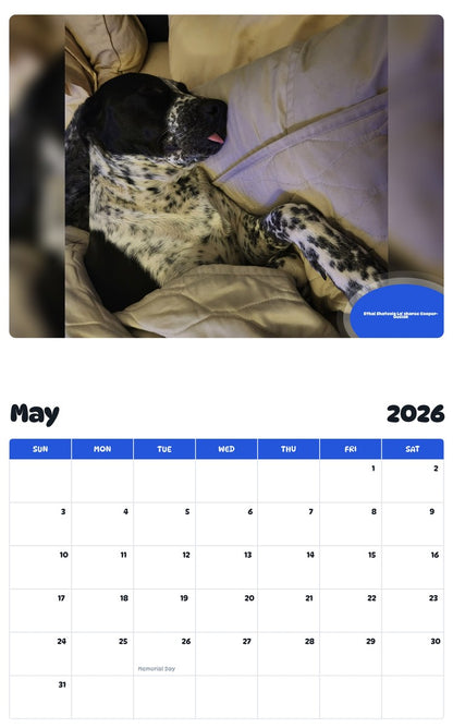 2026 - 2027 Ethal Shatevia La' sharee Cooper-Guziak - Pawidols Pet Calendar