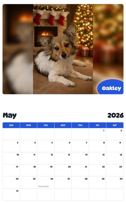 2026 - 2027 Oakley - Pawidols Pet Calendar