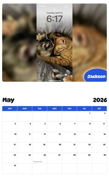 2026 - 2027 Jackson - Pawidols Pet Calendar
