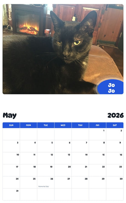 2026 - 2027 Jo Jo - Pawidols Pet Calendar