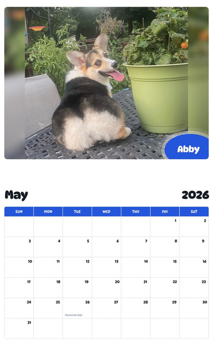2026 - 2027 Abby - Pawidols Pet Calendar