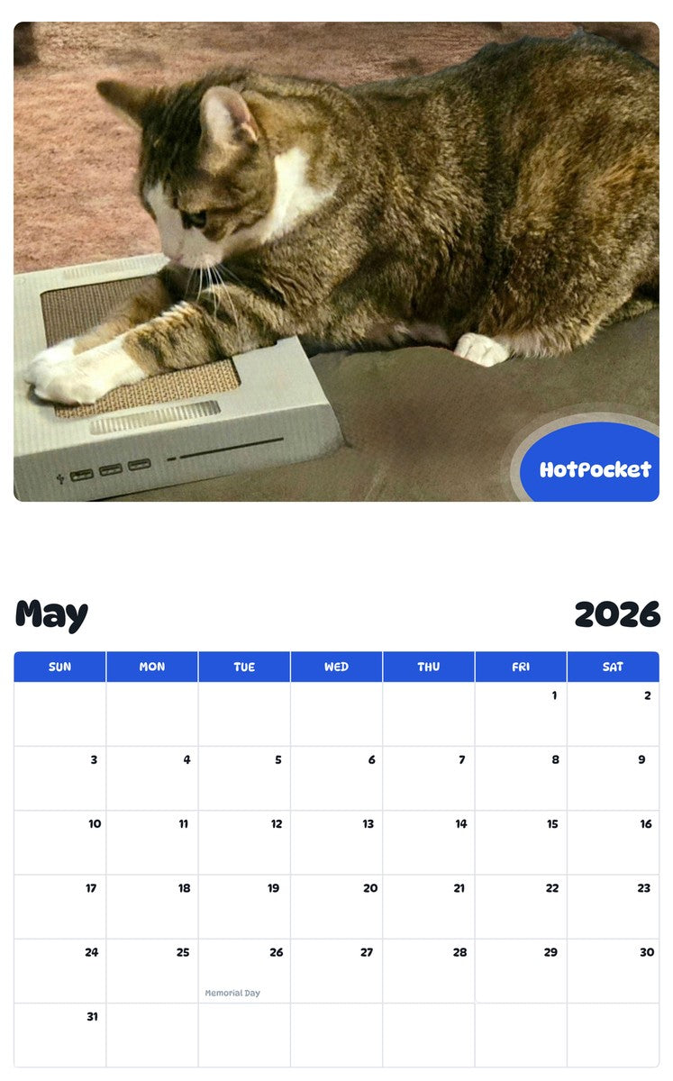 2026 - 2027 HotPocket - Pawidols Pet Calendar