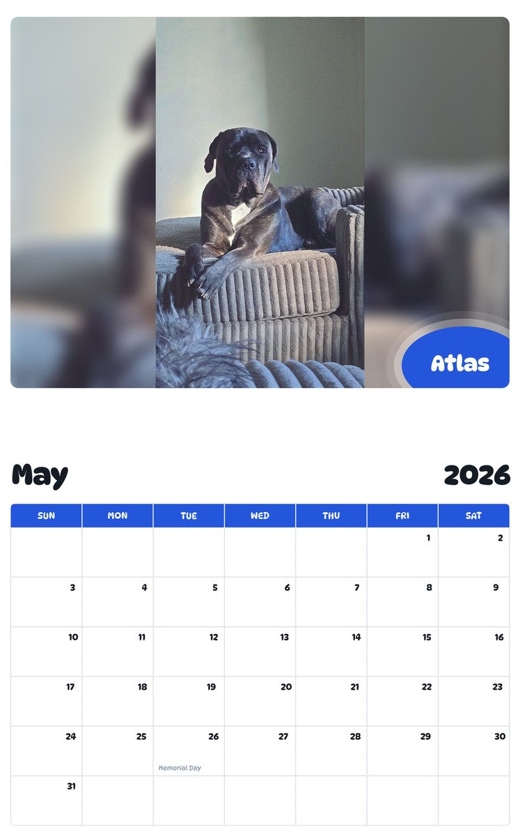 2026 - 2027 Atlas - Pawidols Pet Calendar