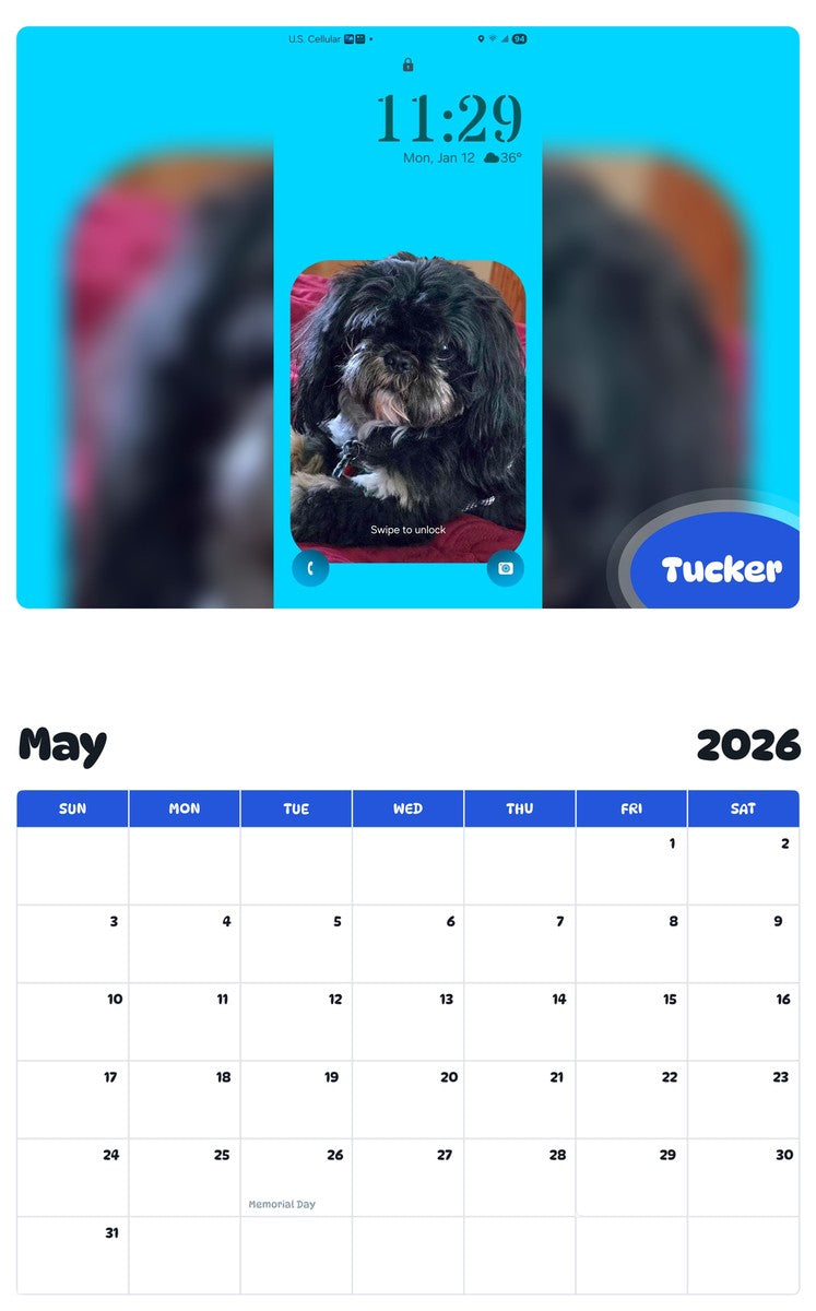 2026 - 2027 Tucker - Pawidols Pet Calendar