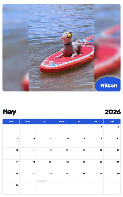 2026 - 2027 Wilson - Pawidols Pet Calendar
