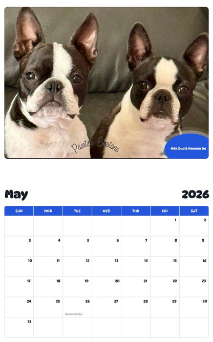 2026 - 2027 Milk Dud & Mamma De - Pawidols Pet Calendar