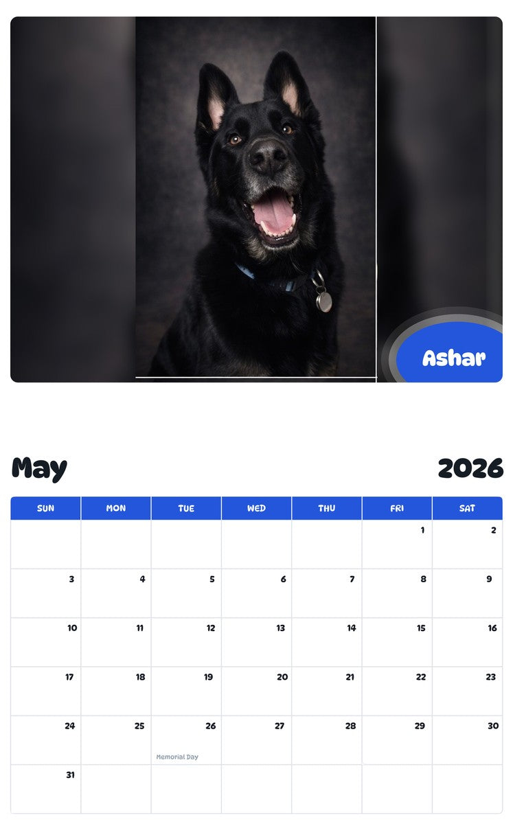 2026 - 2027 Ashar - Pawidols Pet Calendar