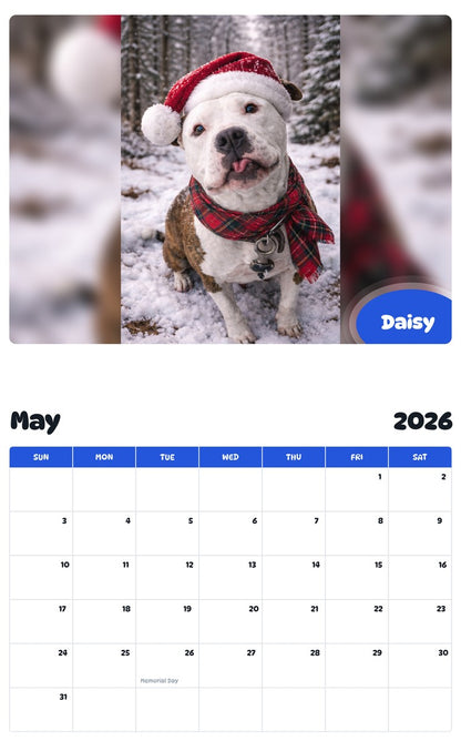 2026 - 2027 Daisy - Pawidols Pet Calendar