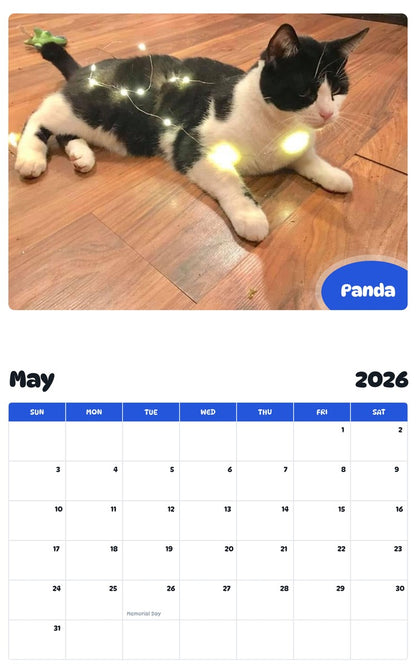 2026 - 2027 Panda - Pawidols Pet Calendar