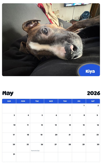 2026 - 2027 Kiya - Pawidols Pet Calendar