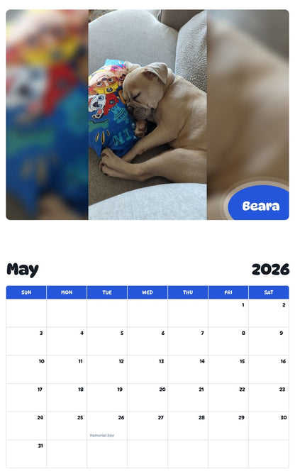 2026 - 2027 Beara - Pawidols Pet Calendar