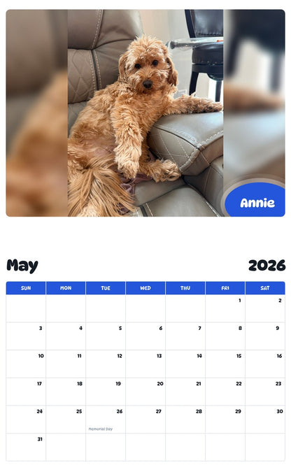 2026 - 2027 Annie - Pawidols Pet Calendar
