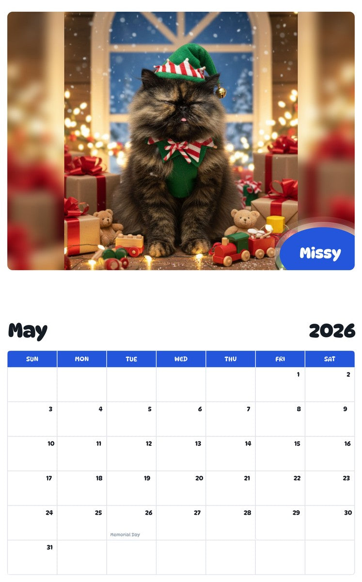 2026 - 2027 Missy - Pawidols Pet Calendar