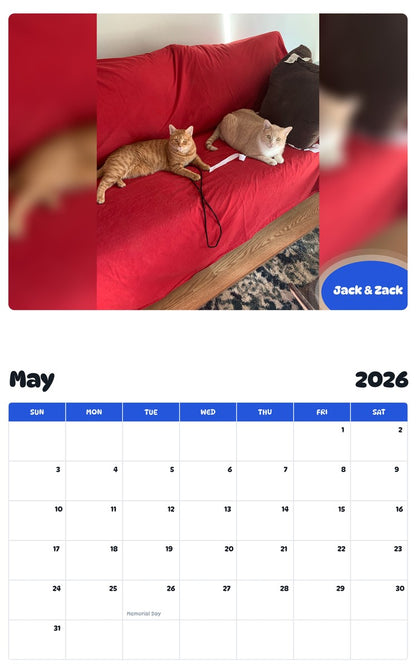 2026 - 2027 Jack & Zack - Pawidols Pet Calendar