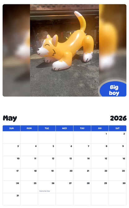 2026 - 2027 Big boy - Pawidols Pet Calendar