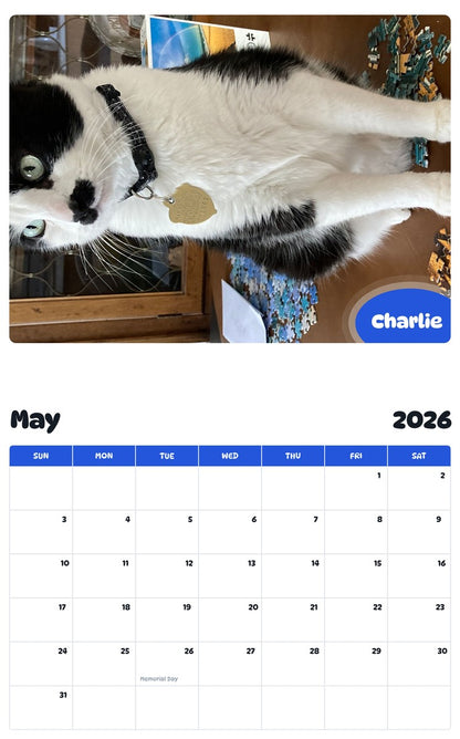 2026 - 2027 Charlie - Pawidols Pet Calendar
