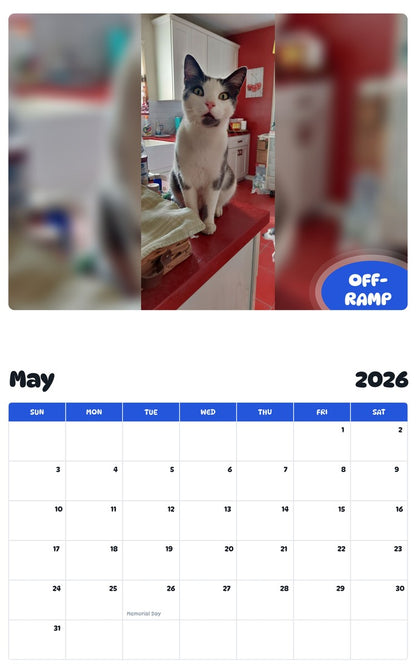 2026 - 2027 OFF-RAMP - Pawidols Pet Calendar