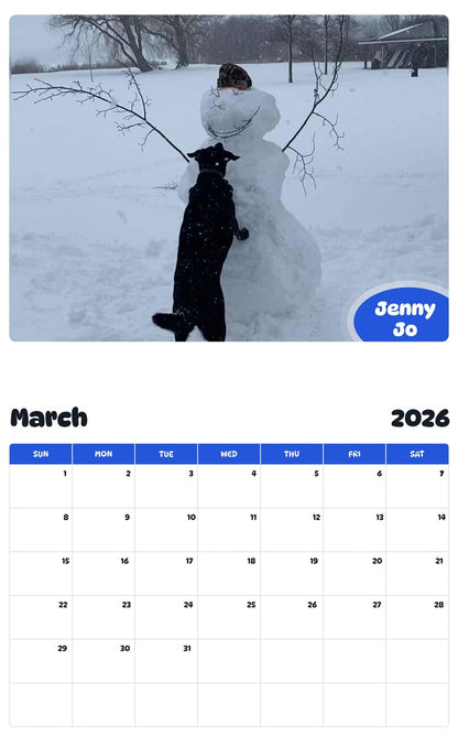 November 2025 - October 2026 Jenny Jo - Pawidols Pet Calendar