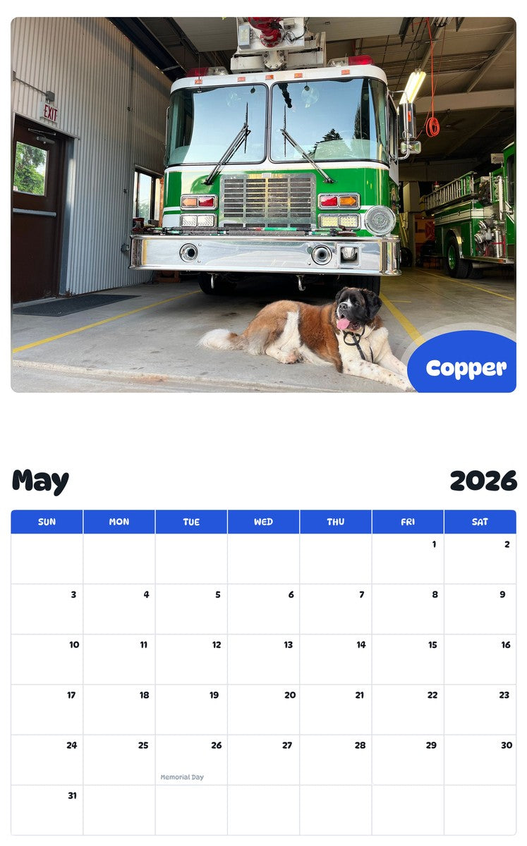 2026 - 2027 Copper - Pawidols Pet Calendar
