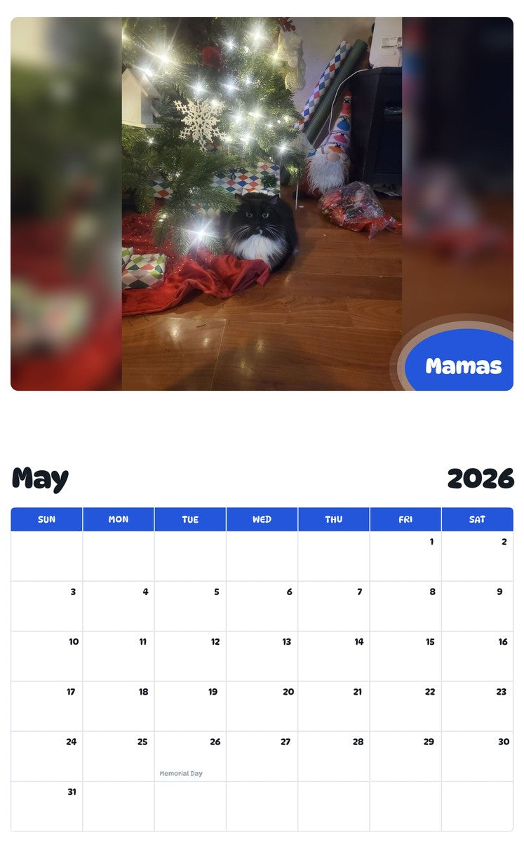 2026 - 2027 Mamas - Pawidols Pet Calendar