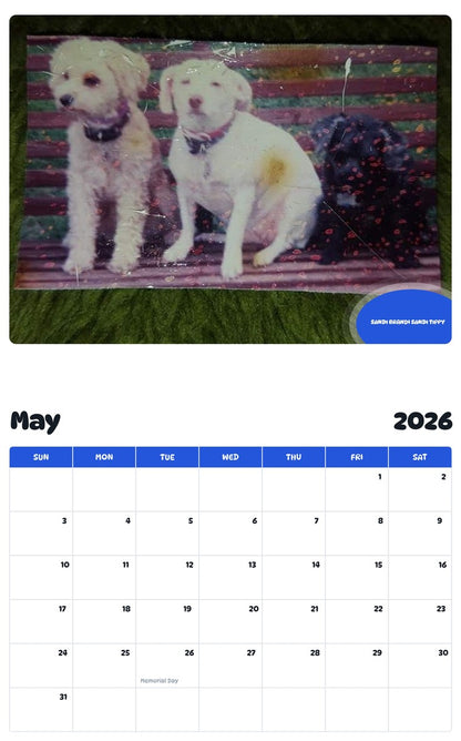 2026 - 2027 SANDI BRANDI SANDI TIPPY - Pawidols Pet Calendar