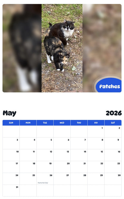 2026 - 2027 Patches - Pawidols Pet Calendar
