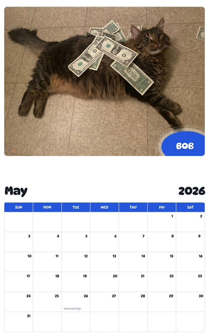 2026 - 2027 BOB - Pawidols Pet Calendar