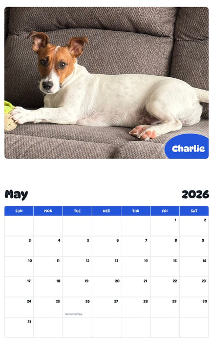 2026 - 2027 Charlie - Pawidols Pet Calendar