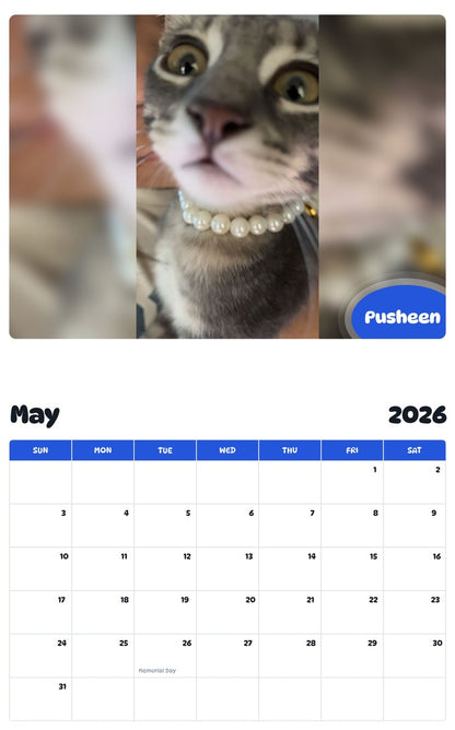 2026 - 2027 Pusheen - Pawidols Pet Calendar