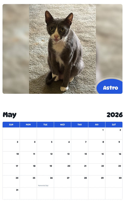 2026 - 2027 Astro - Pawidols Pet Calendar