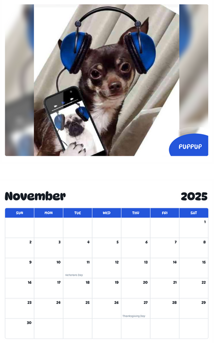 July 2025 - June 2026 PupPup - Pawidols Pet Calendar