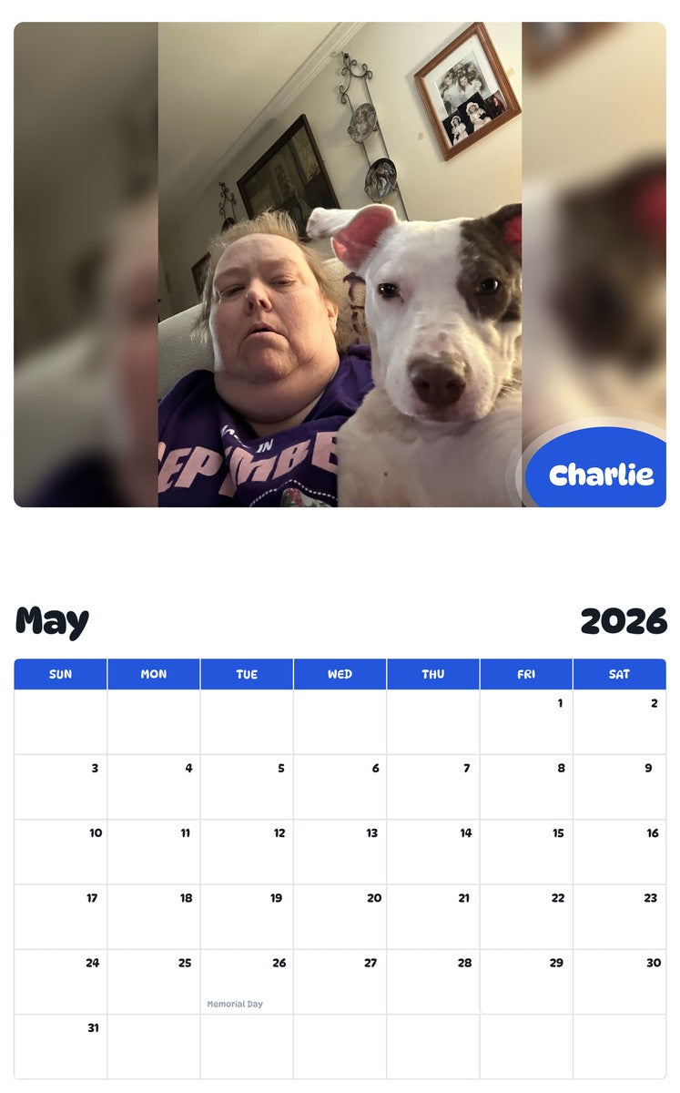 2026 - 2027 Charlie - Pawidols Pet Calendar