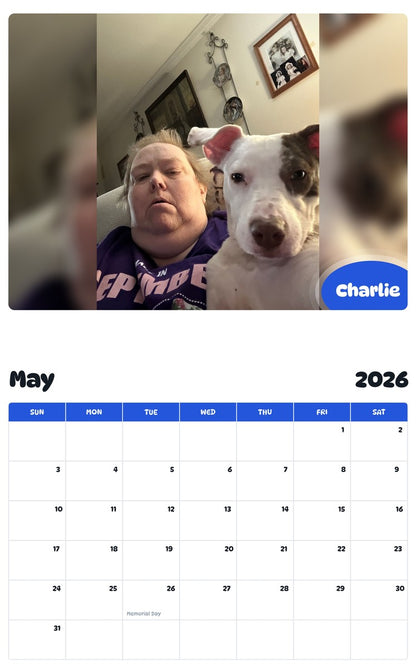 2026 - 2027 Charlie - Pawidols Pet Calendar