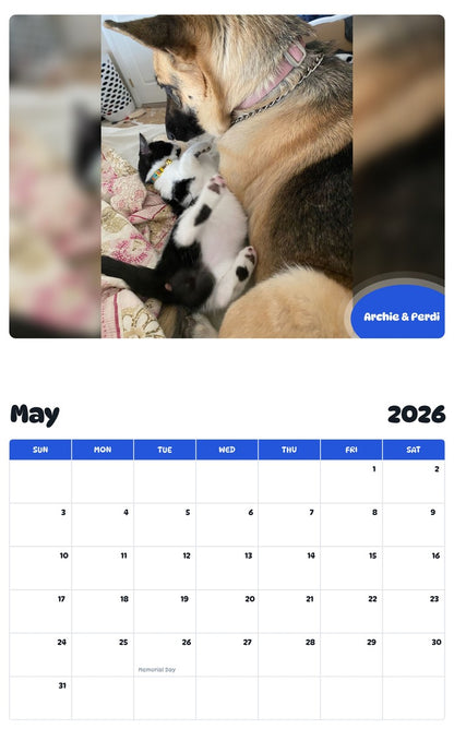 2026 - 2027 Archie & Perdi - Pawidols Pet Calendar