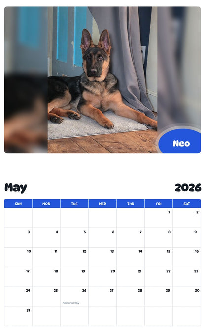 2026 - 2027 Neo - Pawidols Pet Calendar